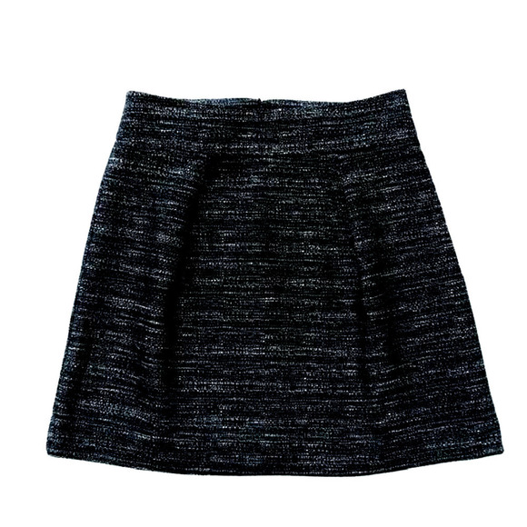 Loft Size 4 Black Sparkly Mini Skirt Holiday Festive - Picture 1 of 3